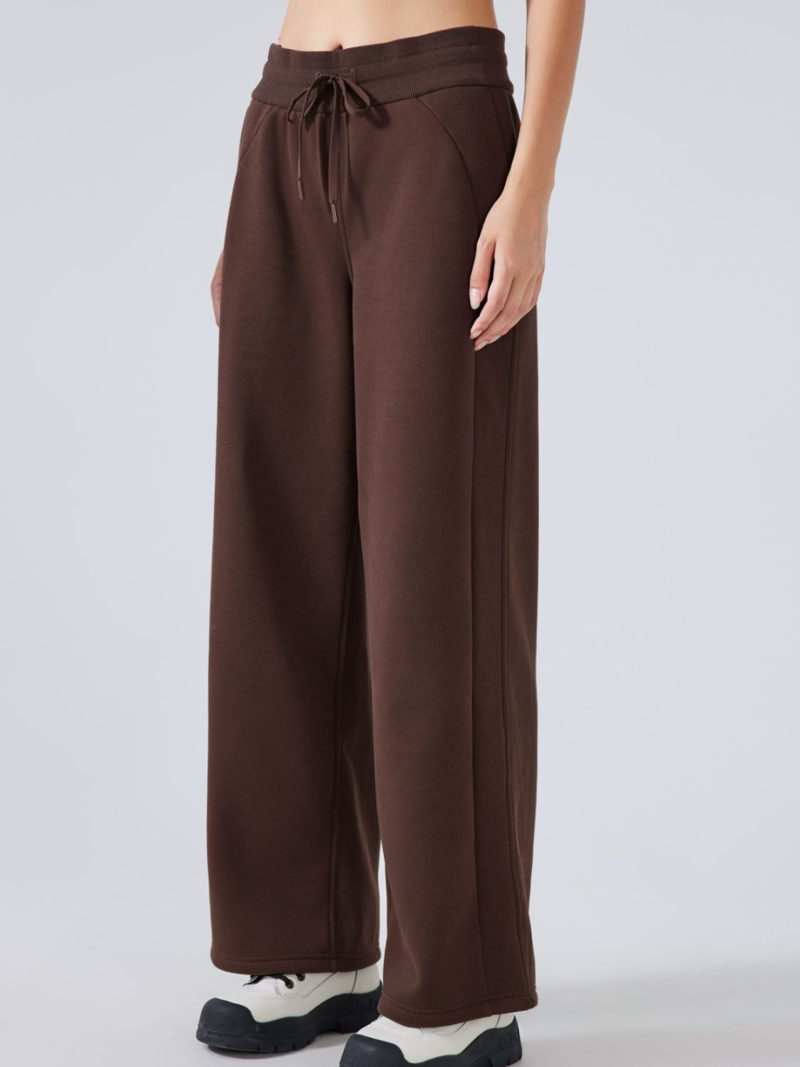 Drawstring Wide Leg Pants